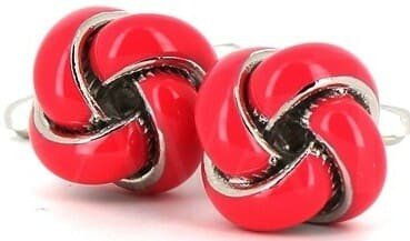 Fuchsia Knot Cufflinks