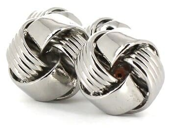 Smooth-Striped Knot Cufflinks