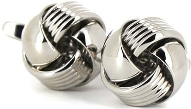 Smooth Knot Cufflinks - Striped II