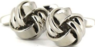 Smooth Knot Cufflinks - Striped III