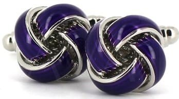 Purple Knot Cufflinks