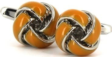 Mustard Knot Cufflinks
