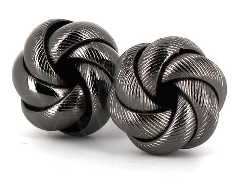 Striped Black Knot Cufflinks II