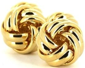Striped Gold Knot Cufflinks II