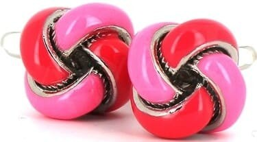 Pink and Fuchsia Knot Cufflinks