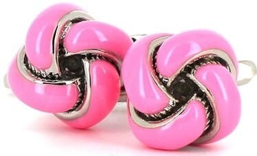 Pink Knot Cufflinks