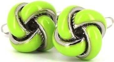 Light Green Knot Cufflinks
