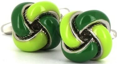 Green Knot Cufflinks