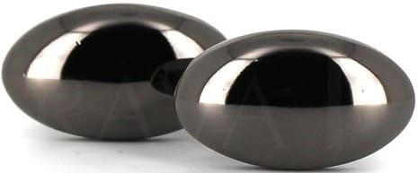 Black Oval Cufflinks
