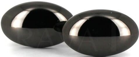 Black Oval Cufflinks III