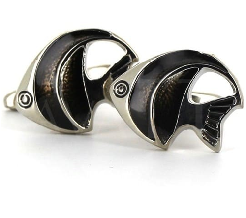 Black Fish Cufflinks