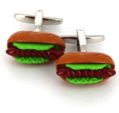 Hot Dog Cufflinks