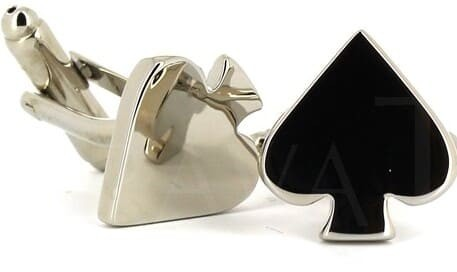 Silver Spade Cufflinks