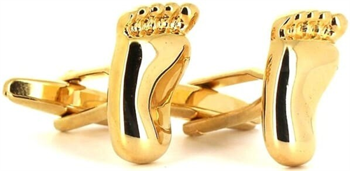 Golden Feet Cufflinks
