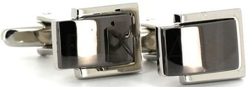 Silver and Black Cufflinks II