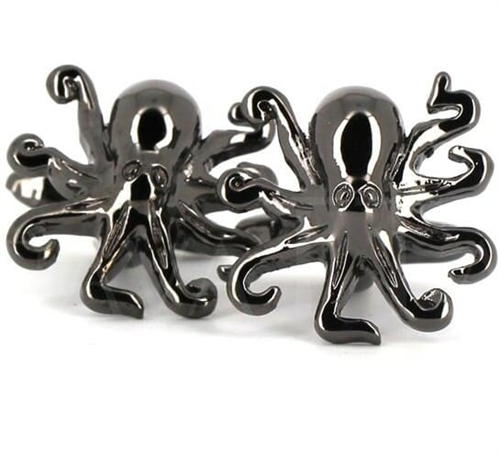 Black Octopus Cufflinks