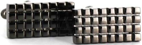 Black Striped Cufflinks