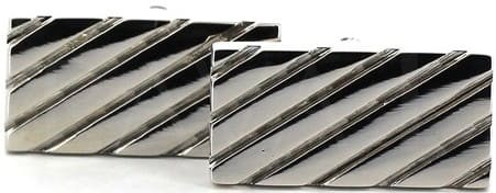Diagonal Stripe Cufflinks
