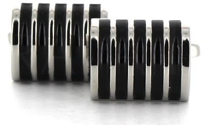 Black Stripe Cufflinks