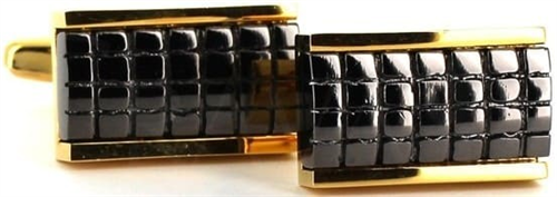 Black Rectangular Cufflinks IV