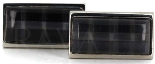 Black Rectangular Cufflinks VI