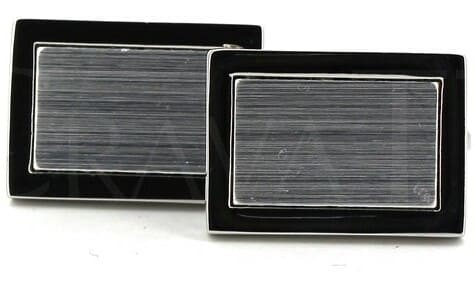 Silver Rectangular Cufflinks