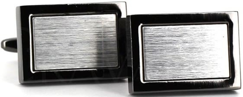 Silver Rectangular Cufflinks I