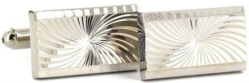Striped Rectangular Cufflinks