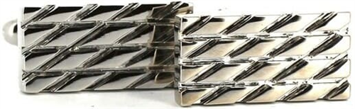 Striped Rectangular Cufflinks II