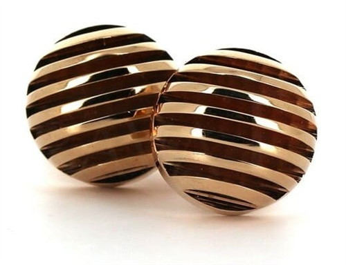 Round Copper Cufflinks