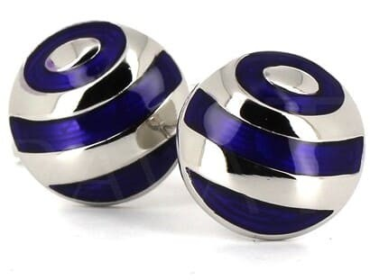 Purple Round Cufflinks