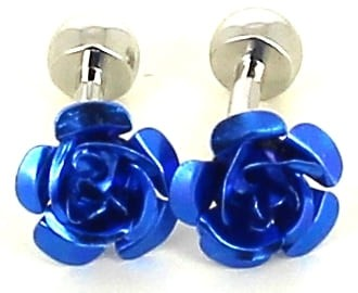Blue Rose Cufflinks