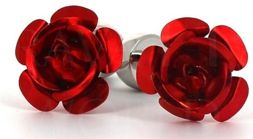 Red Rose Cufflinks