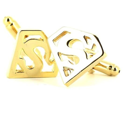 Gold Superman Cufflinks