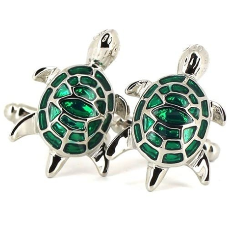 Green Turtle Cufflinks