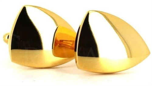 Golden Triangular Cufflinks