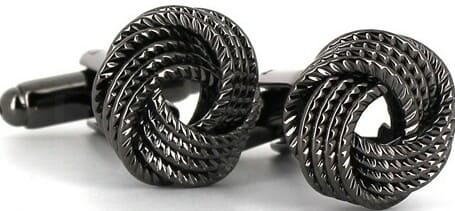 Black Triple Knot Cufflinks I