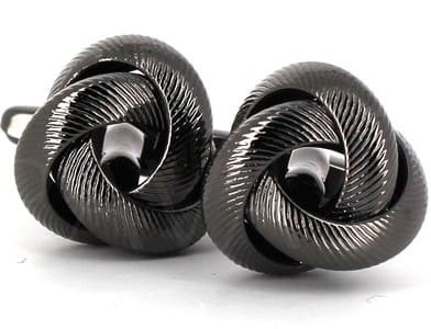 Triple Knot Black Cufflinks II