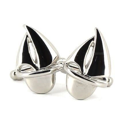 Sailboat Metal Cufflinks