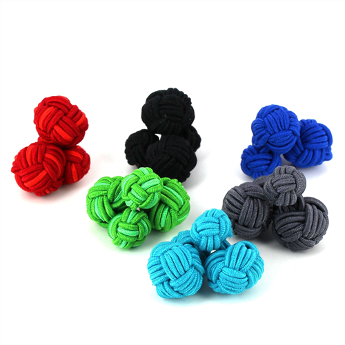Set of 6 Large Smooth Ball Cufflinks