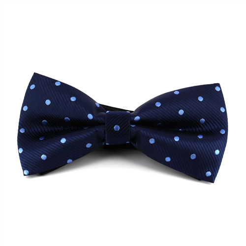 Sky Blue Polka Dot Bow Tie