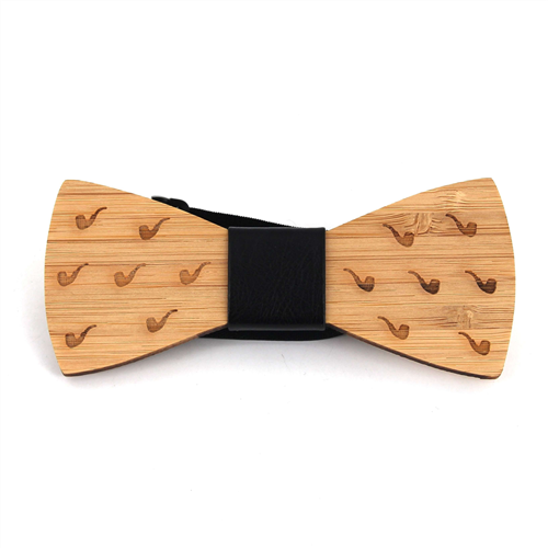 Bamboo Mini Smoking Pipes Bow Tie