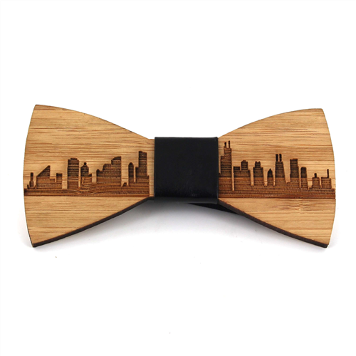 Bamboo Skyline Chicago Bow Tie