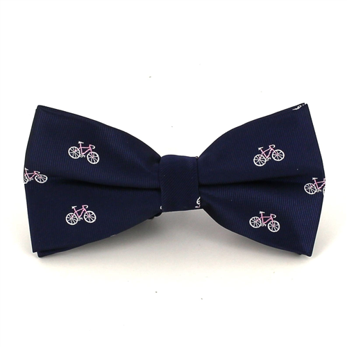 Blue Bicycle Bow Tie