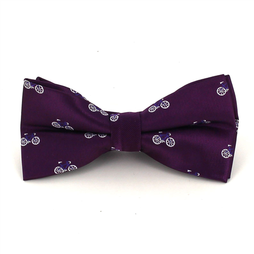Purple Bicycle Bow Tie