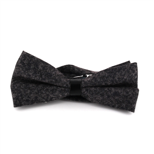 Grey Cheviot Bow Tie