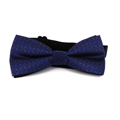 Blue Checkered Bow Tie