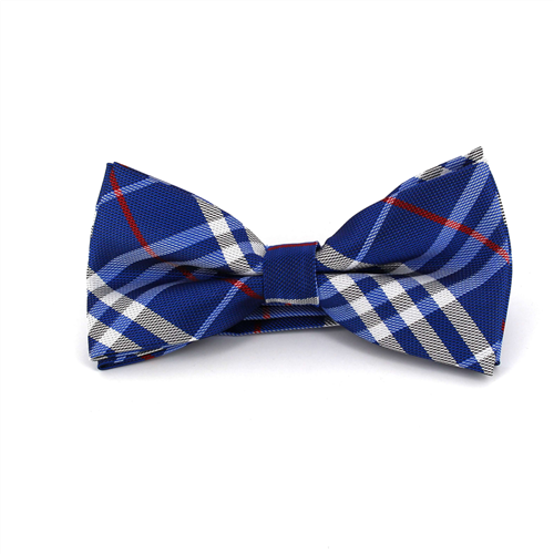 Blue Tartan Bow Tie