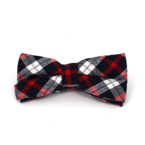 Blue and Red Tartan Bow Tie