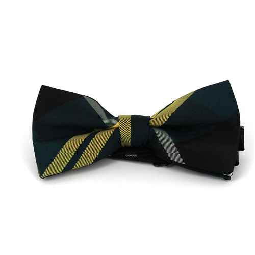 Black and Green Tartan Bow Tie